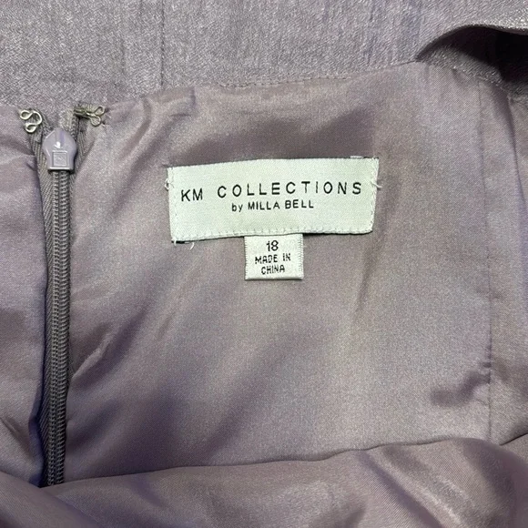 KM collections by Milla Bell lavender mother of the bride dress with jac… - Picture 8 of 9